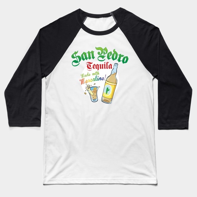 San Pedro Tequila Baseball T-Shirt by Artpunk101